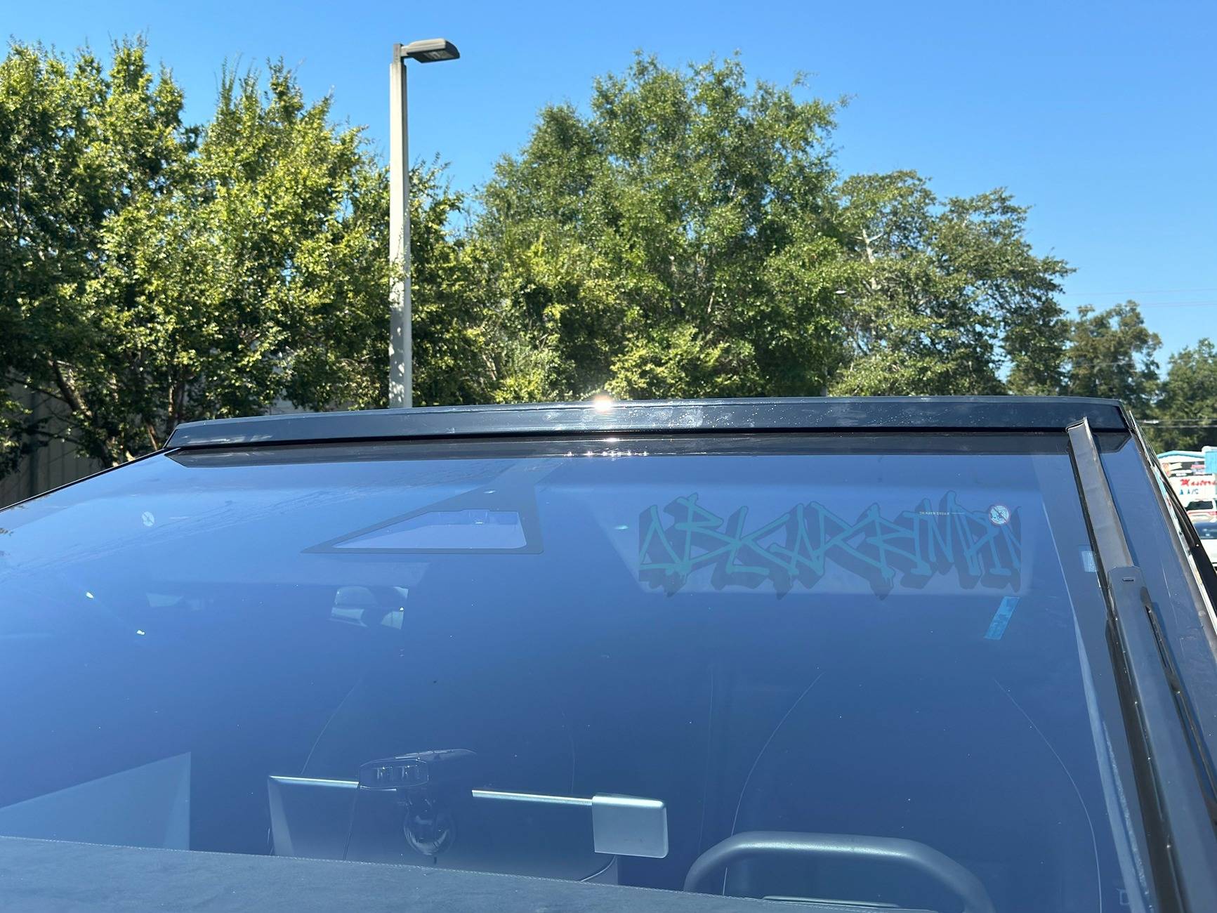 Tesla Cybertruck Tesla Offroad Light Bar: Night Time, Ditch Lights and 1% vs 100% Brightness Level Photos & Video: on Cybertruck Tesla Offroad Light Bar installed on Cybertruck -installed photo