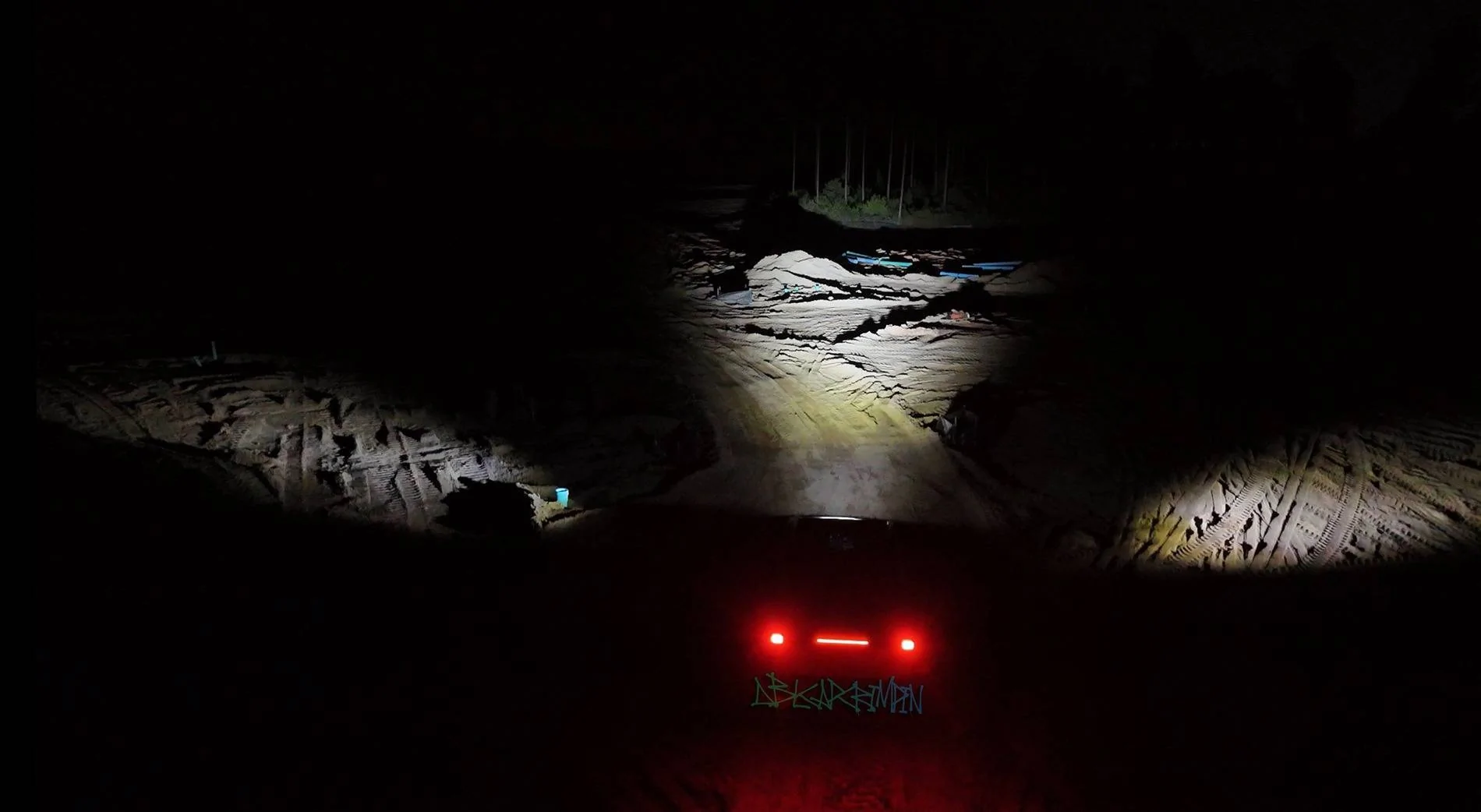 Tesla Cybertruck Tesla Offroad Light Bar: Night Time, Ditch Lights and 1% vs 100% Brightness Level Photos & Video: on Cybertruck offroad-light-bar-1-vs-100-brightness-level-2-jpeg