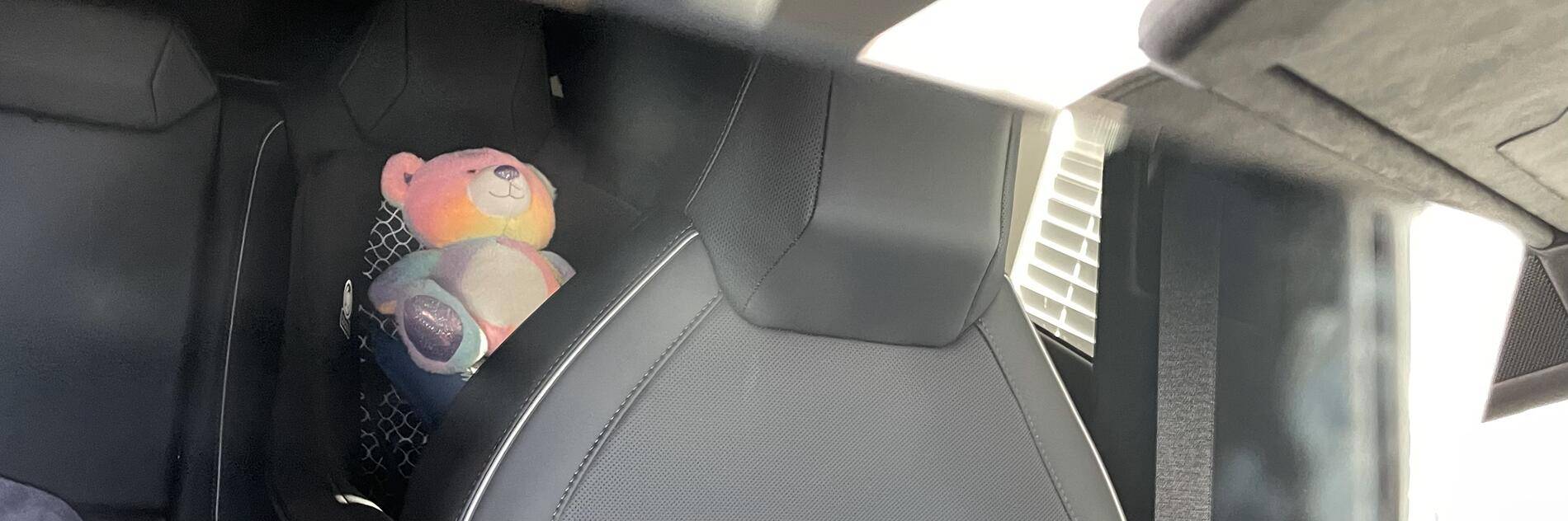Tesla Cybertruck The "useless" rear view mirror is an excellent toddler monitor Car Seat