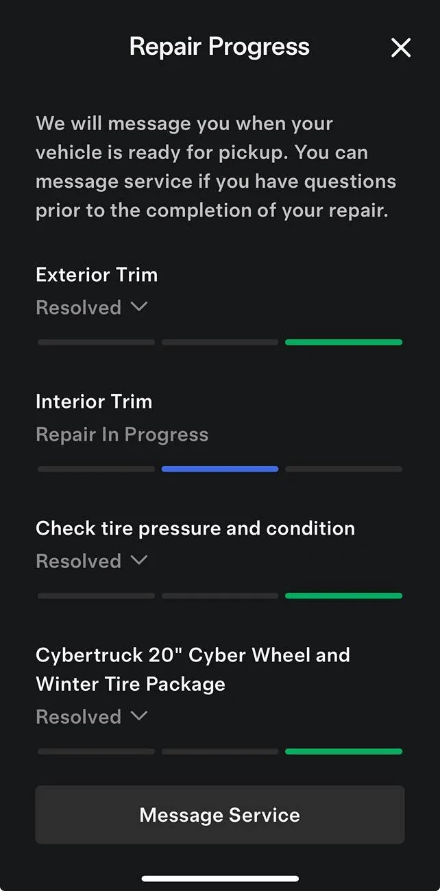 Tesla Cybertruck Tesla Service Appreciation Thread IMG_0345