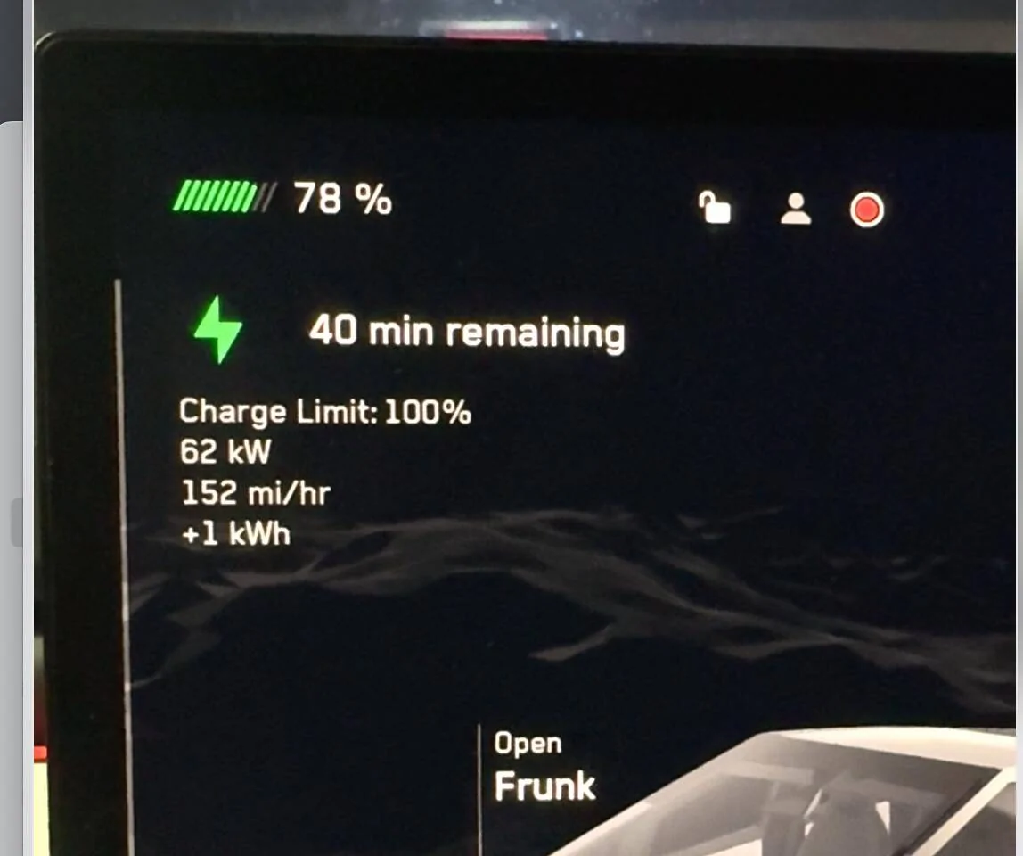Tesla Cybertruck Charging cybertruck with CCS standard adapter Screenshot 2024-10-09 at 9.25.23 PM