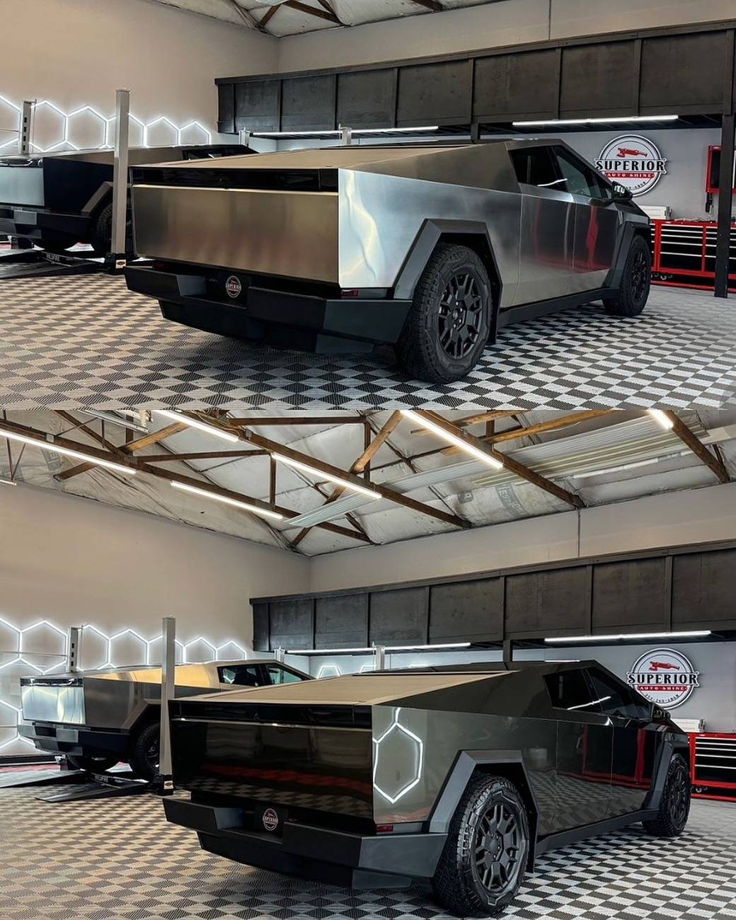 Tesla Cybertruck (PURE PPF) Platinum Cybertruck beautifully wrapped by Superior Auto Shine 🌟 462761822_18277178470241549_6055298805514905138_n