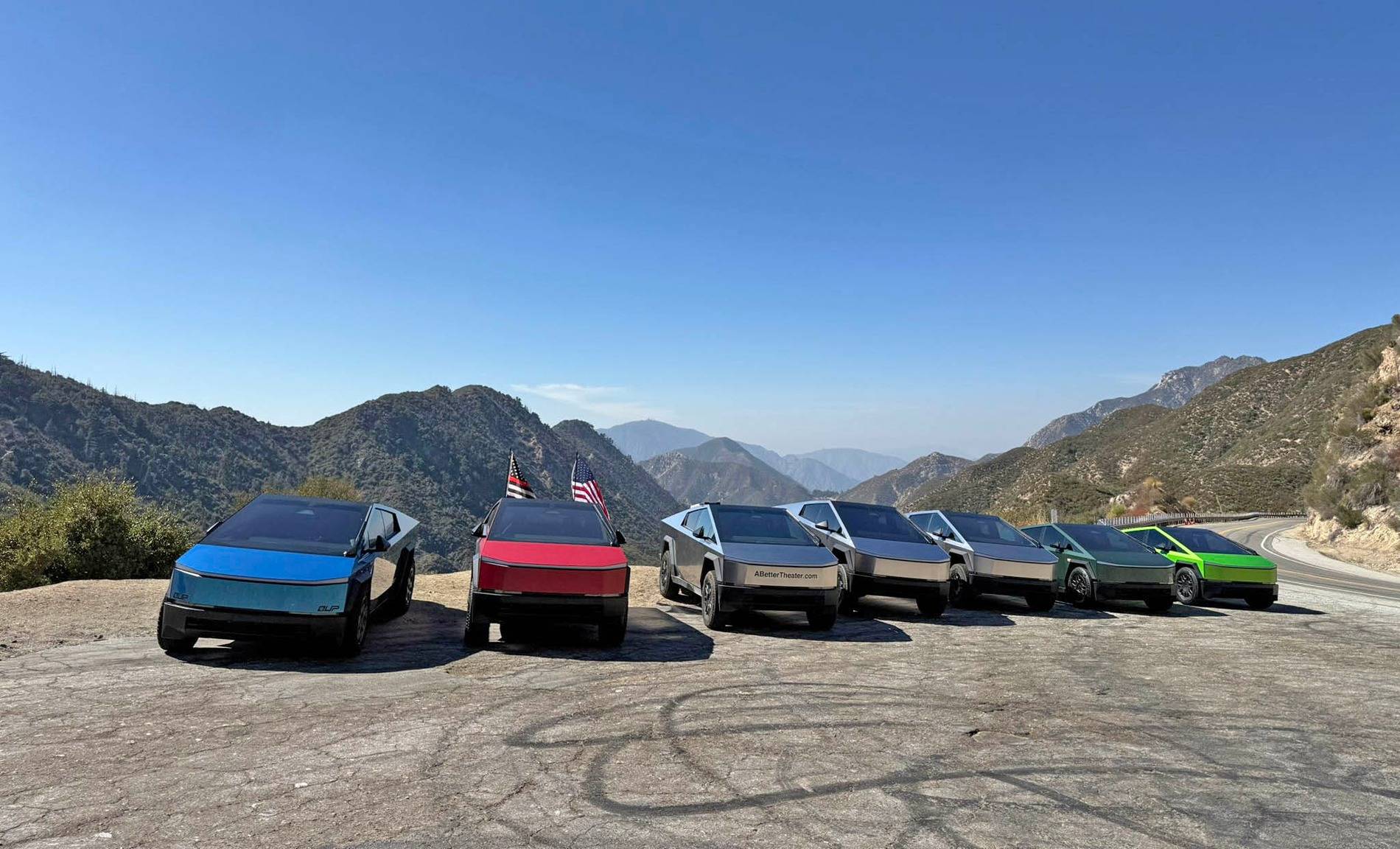 Tesla Cybertruck Daily random Cybertruck photos thread - Post Yours! 📸 🤳 cybertrucks on angeles crest highway