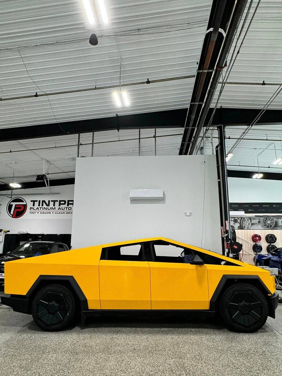 Tesla Cybertruck YELLOW Vinyl Wrap & PPF Cybertruck -- Photos & Videos Ultrafit PPF Tuscan Yellow wrap cybertruck 4