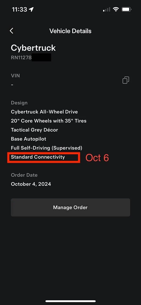 Tesla Cybertruck Tesla removed Lifetime Premium Connectivity from Non-Foundation Cybertruck after ordering oct6