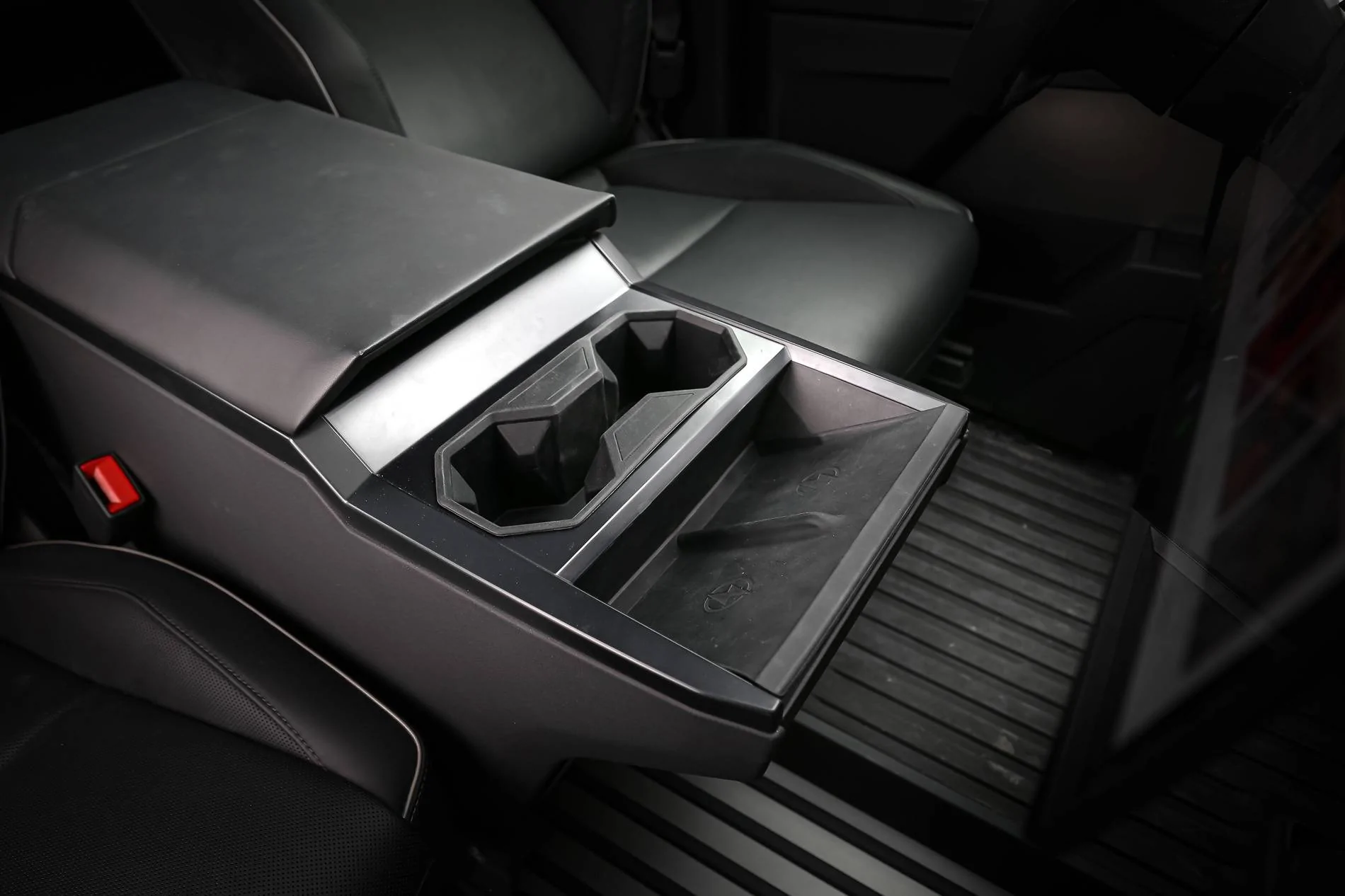Tesla Cybertruck Foronetry | Center Console Cup Holder Insert & Wireless Charger Mat Available Now! 20240515-IMG_1530
