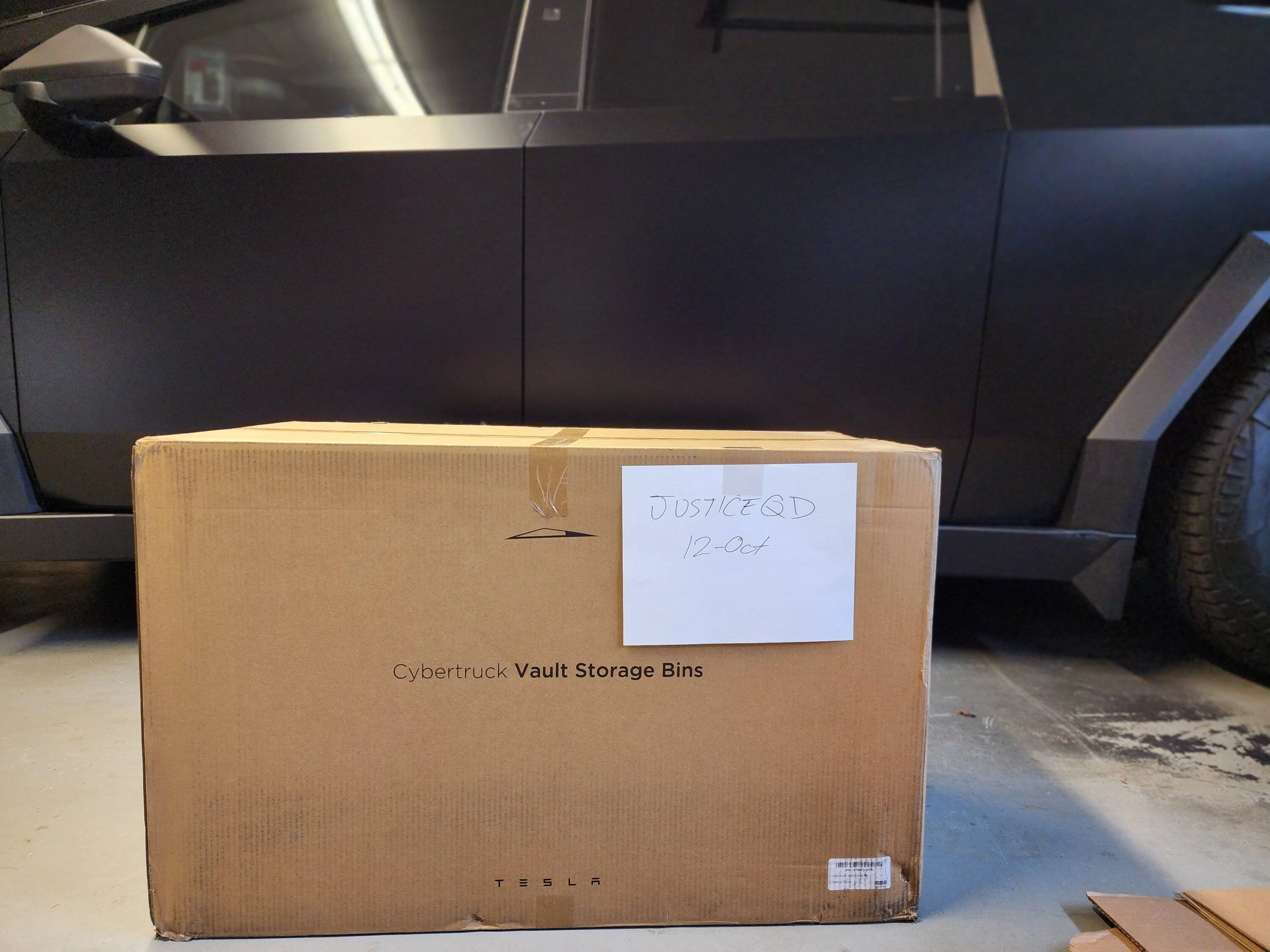 Tesla Cybertruck New In Box - OEM Cybertruck Vault Cargo Bins 20241012_084447