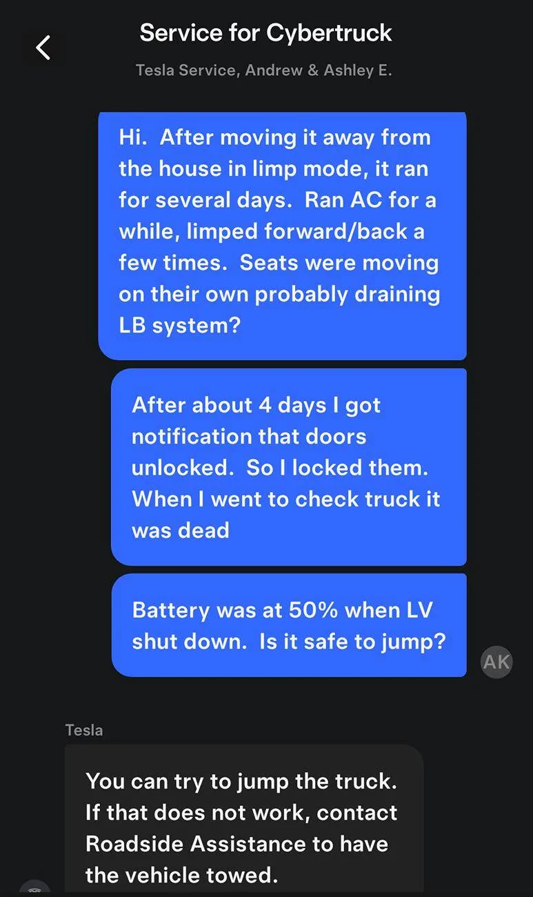 Tesla Cybertruck Flooded? Screenshot_20241013-120654