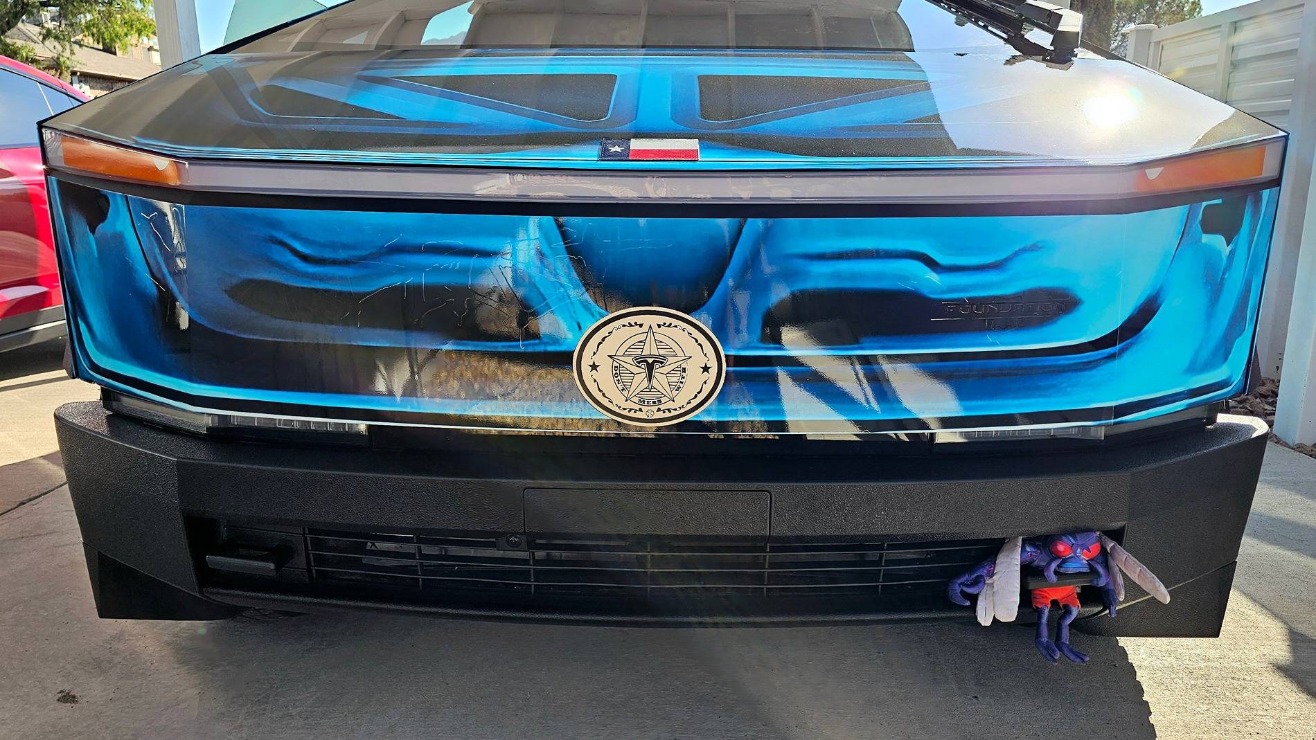 Tesla Cybertruck X-Ray Wrap + Gloss PPF on my Cybertruck 20241013_092739