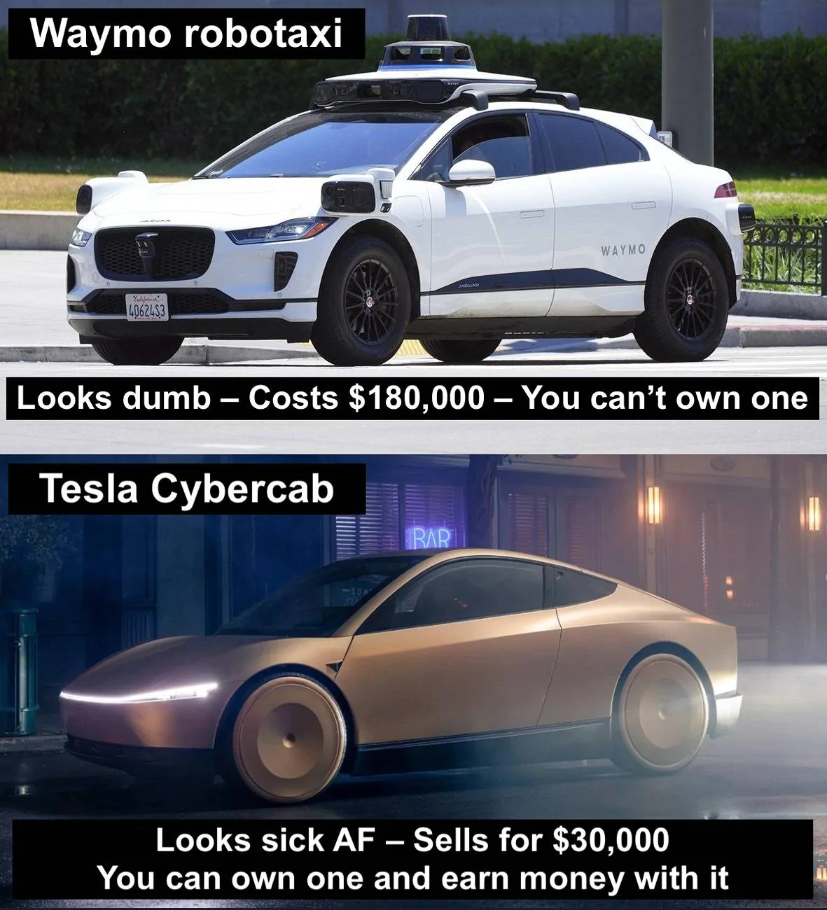 Tesla Cybertruck Waymo will beat Tesla FSD because of LIDAR 1000000590