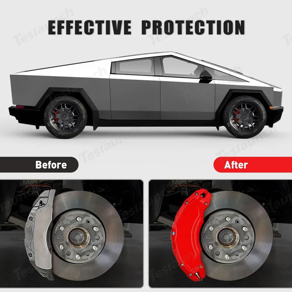 Tesla Cybertruck Cybertruck Brake Caliper Covers GIVEAWAY by Teslaunch! Help Us Pick New Colors to get $99 OFF! Cybertruck caliper covers by Teslaunch (3)