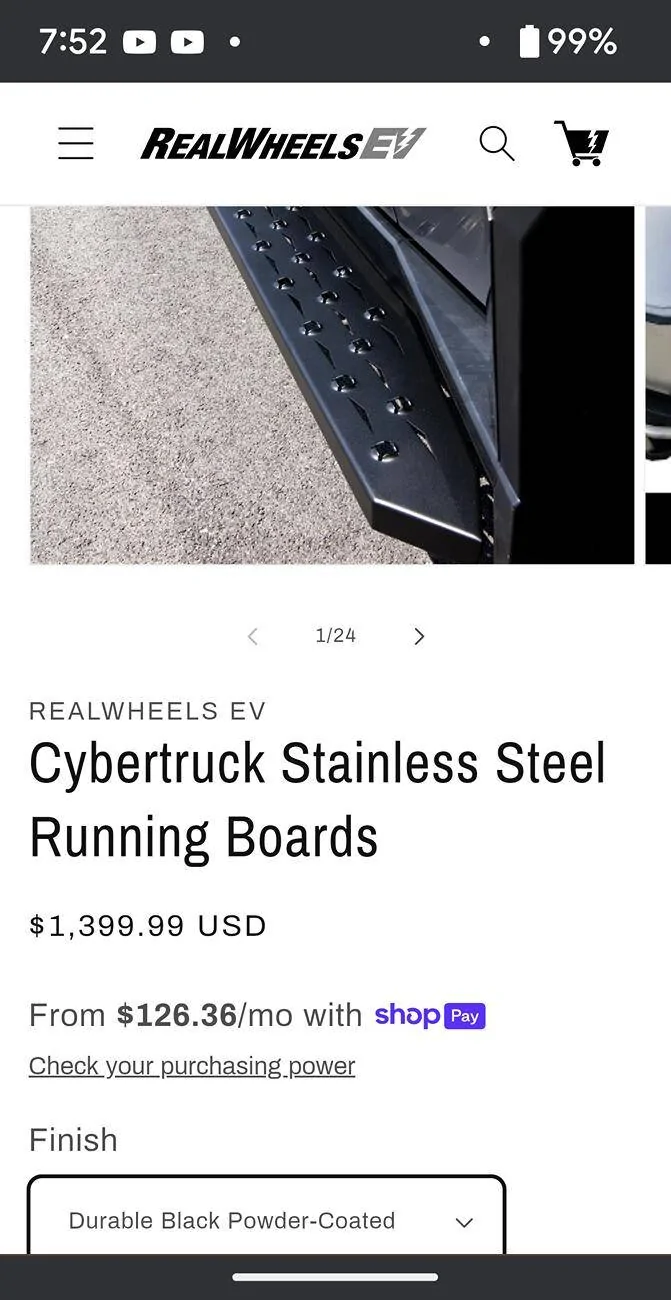 Tesla Cybertruck Matte Liquid Silver Cybertruck Wrap, Stripes, Cyberbeast Logo, Running Boards 🤩😍 Screenshot_20241014-075208