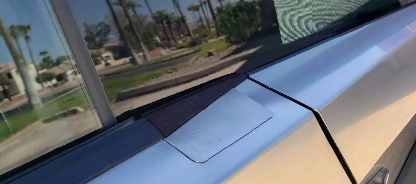 Tesla Cybertruck Matching the stainless steel finish (door hole mirror delete covers) SmartSelect_20241014-130229_Gallery