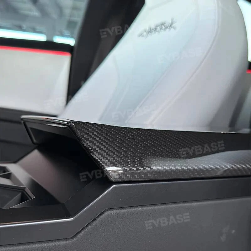 Tesla Cybertruck Upgrade Your Cybertruck: Carbon Fiber Armrest Cover 1728982852215