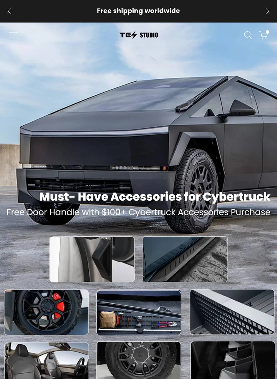 Tesla Cybertruck 20% off with code  HUGOREVIEWS   Te⚡️studio accessories! https://www.tesstudio.com IMG_6156