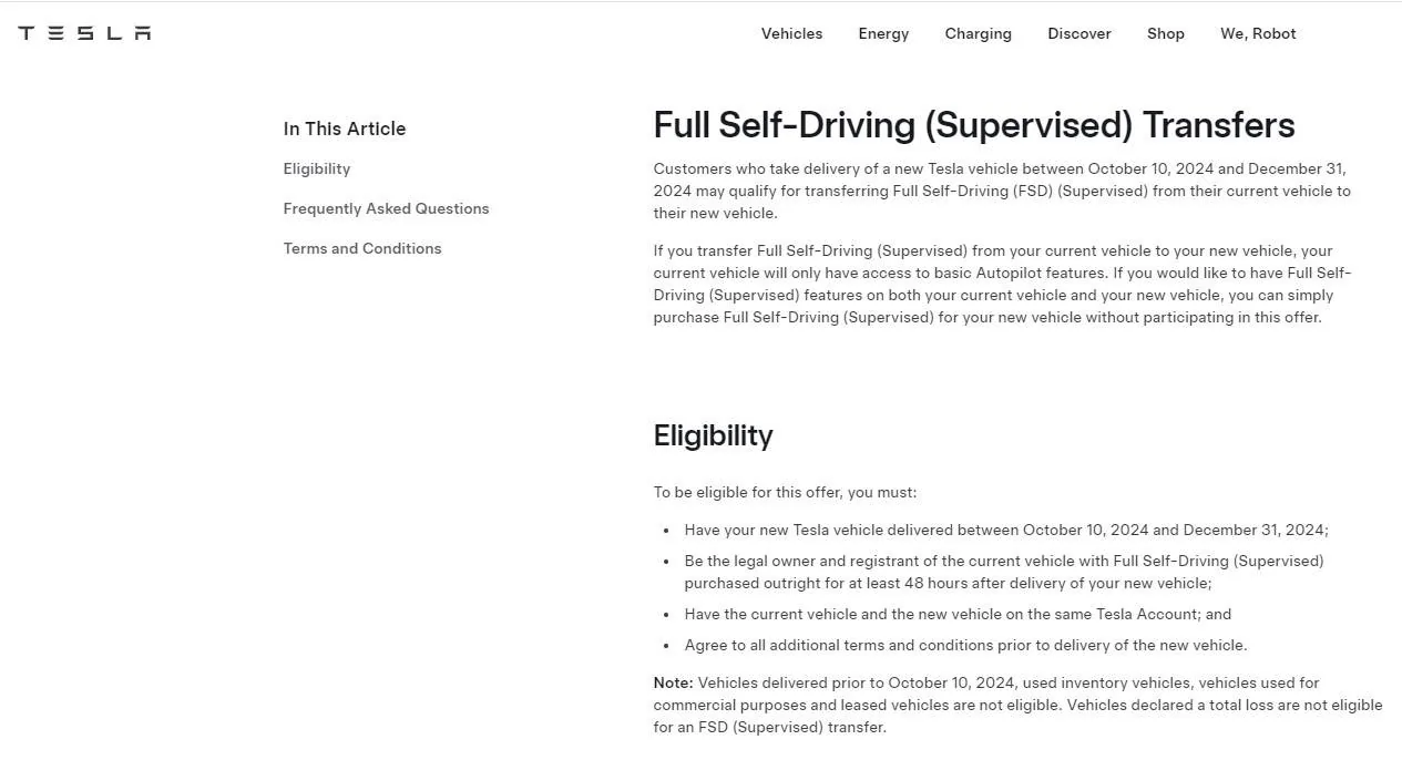 Tesla Cybertruck [UPDATE] FSD Transfer *NOT* available for Cybertruck Tesla Full Sel Driving Transfer