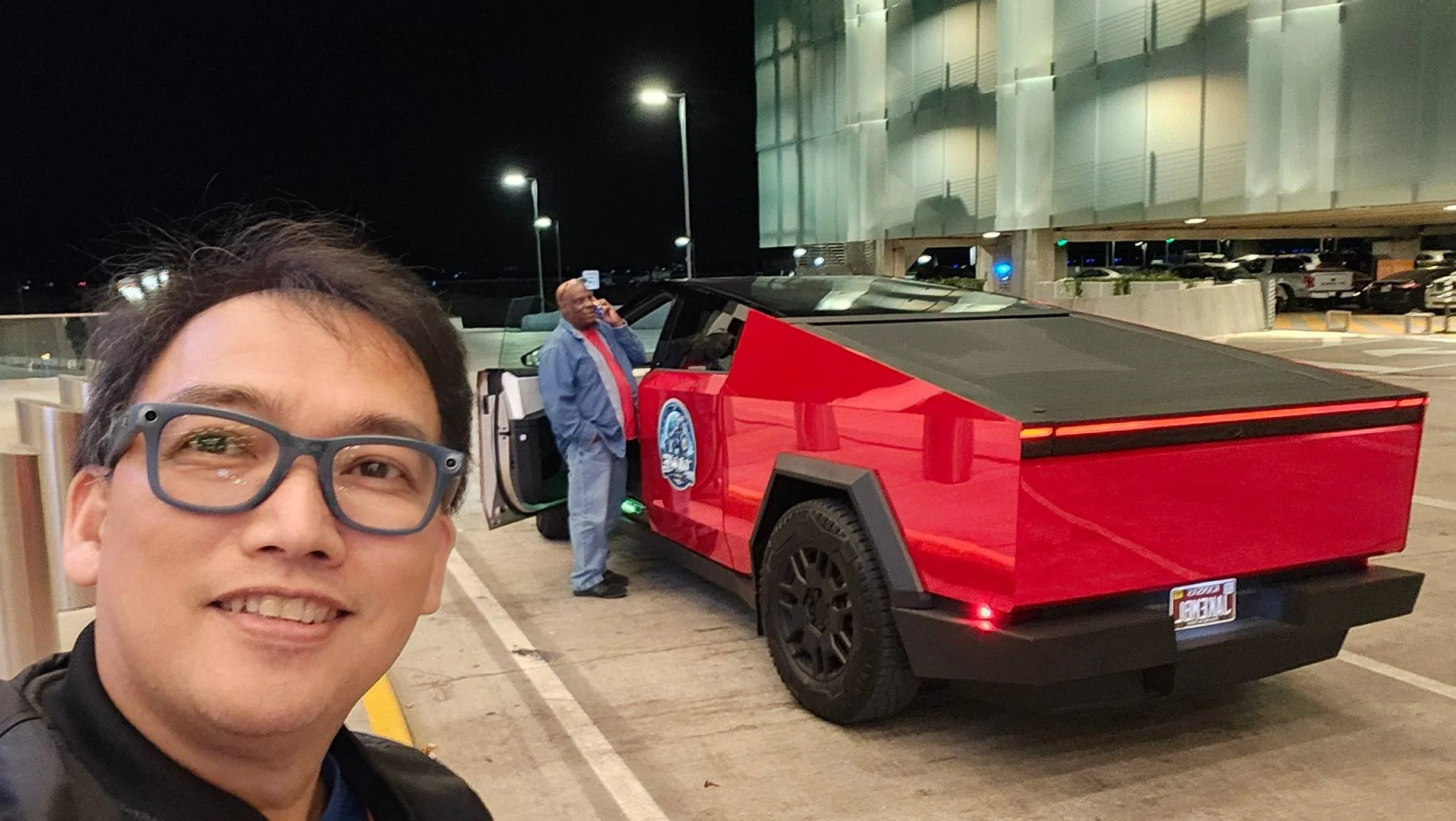 Tesla Cybertruck RED Vinyl Wrap & PPF Cybertruck -- Photos & Videos 20241014_195313