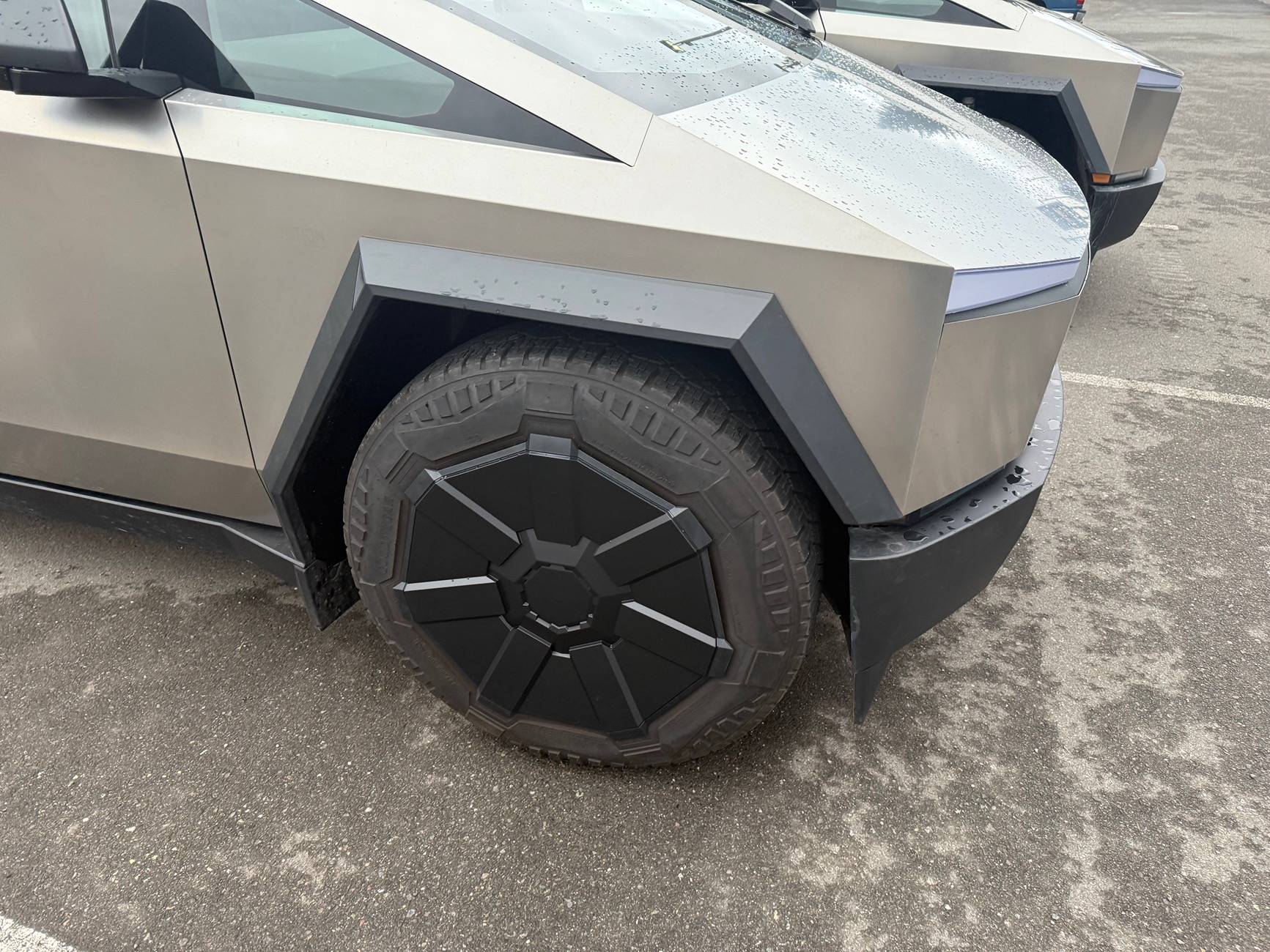 Tesla Cybertruck Got my redesigned Cyber Wheel Covers IMG_0013