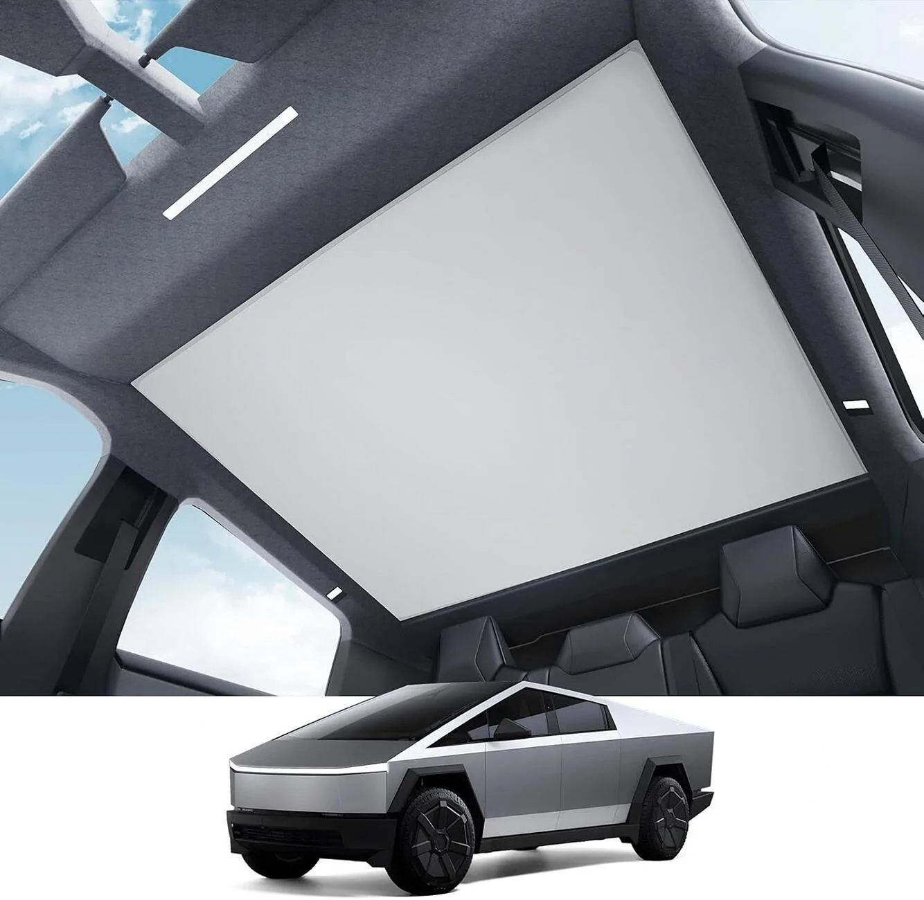 Tesla Cybertruck 2024 Newset Tesla Cybertruck Roof Sunshade Launched! Free Trial Slots Up for Grabs! 🌞 1729132235156-0y