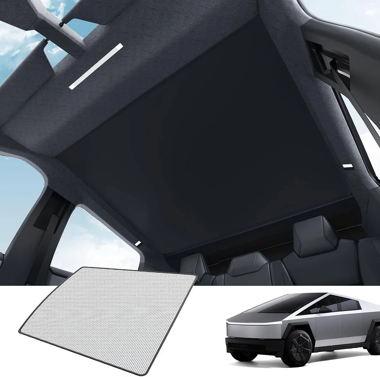 Tesla Cybertruck 2024 Newset Tesla Cybertruck Roof Sunshade Launched! Free Trial Slots Up for Grabs! 🌞 1729132246230-19