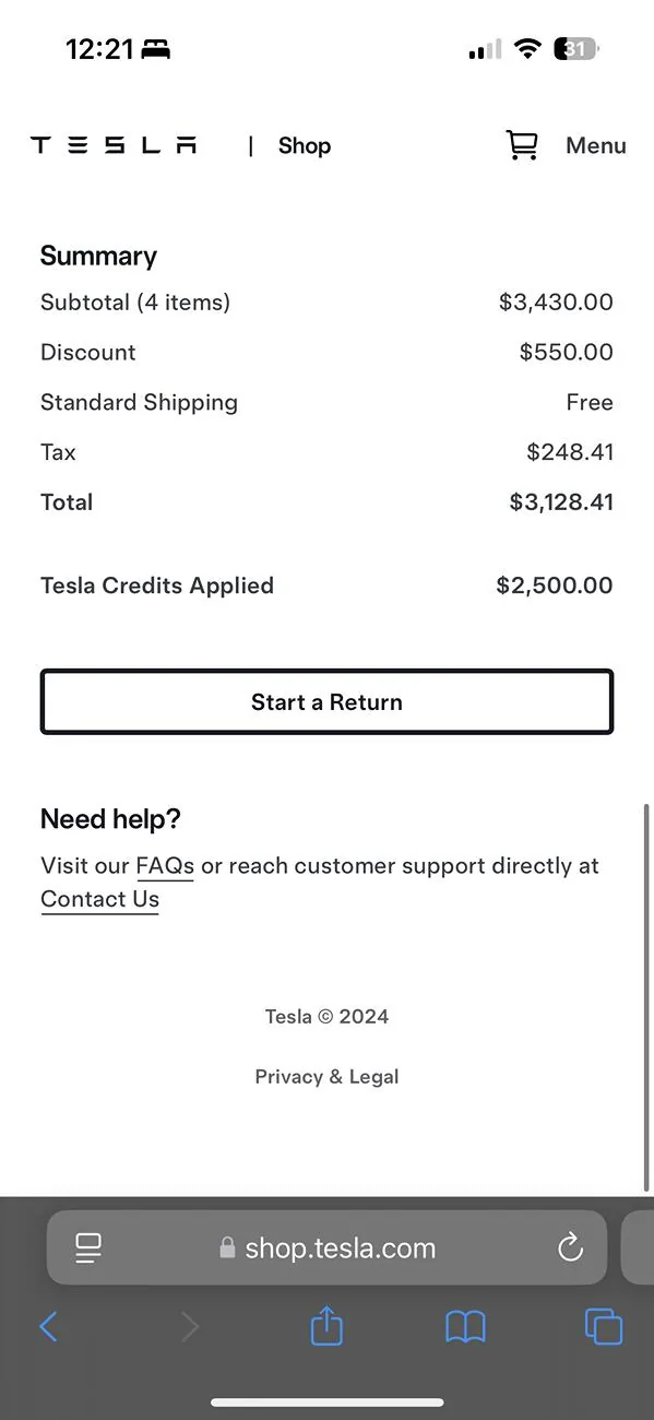 Tesla Cybertruck PowerShare Gateway Taxes ⚡️🔌 IMG_4654