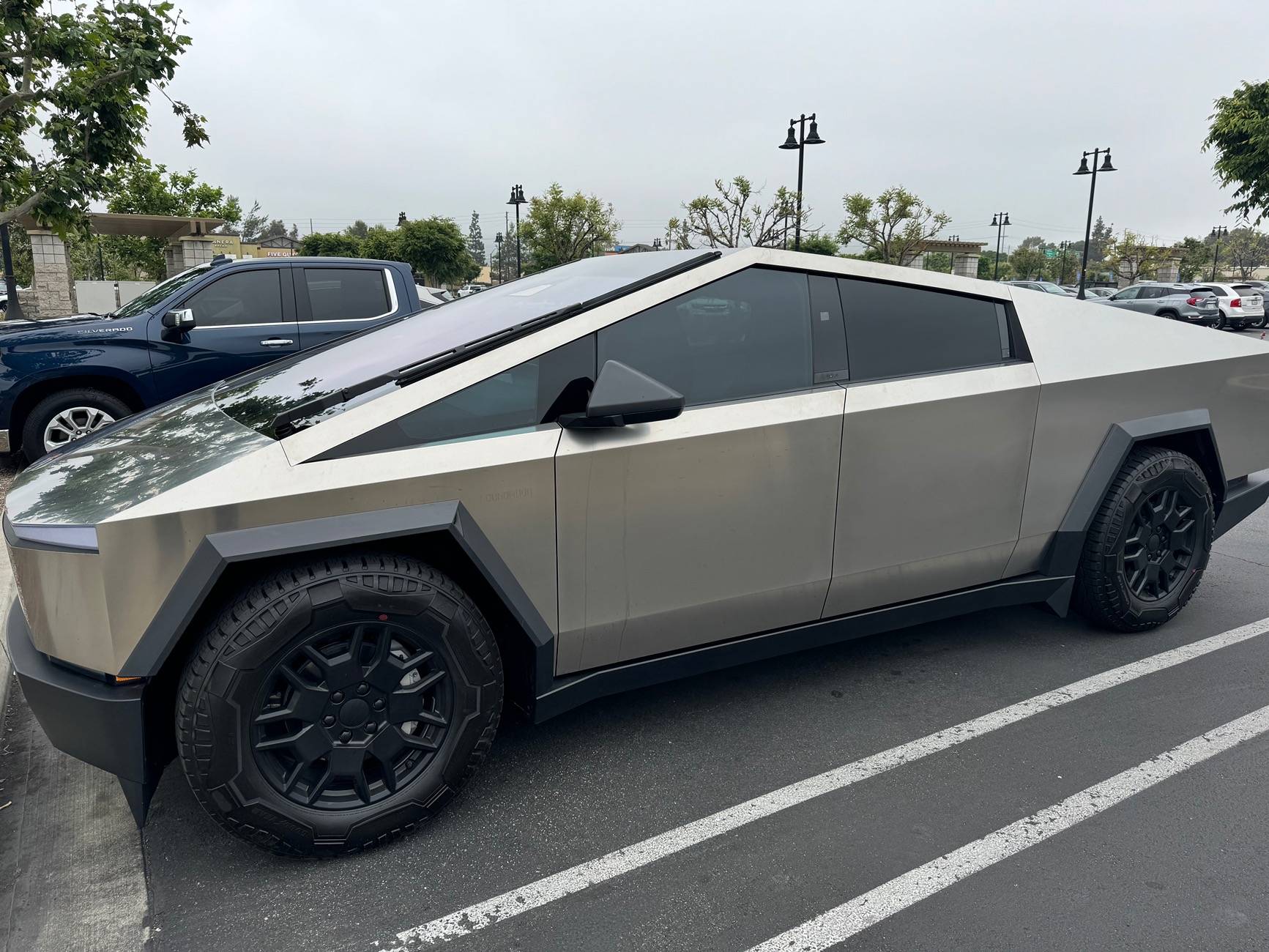Tesla Cybertruck Window tinting front door glass IMG_4132