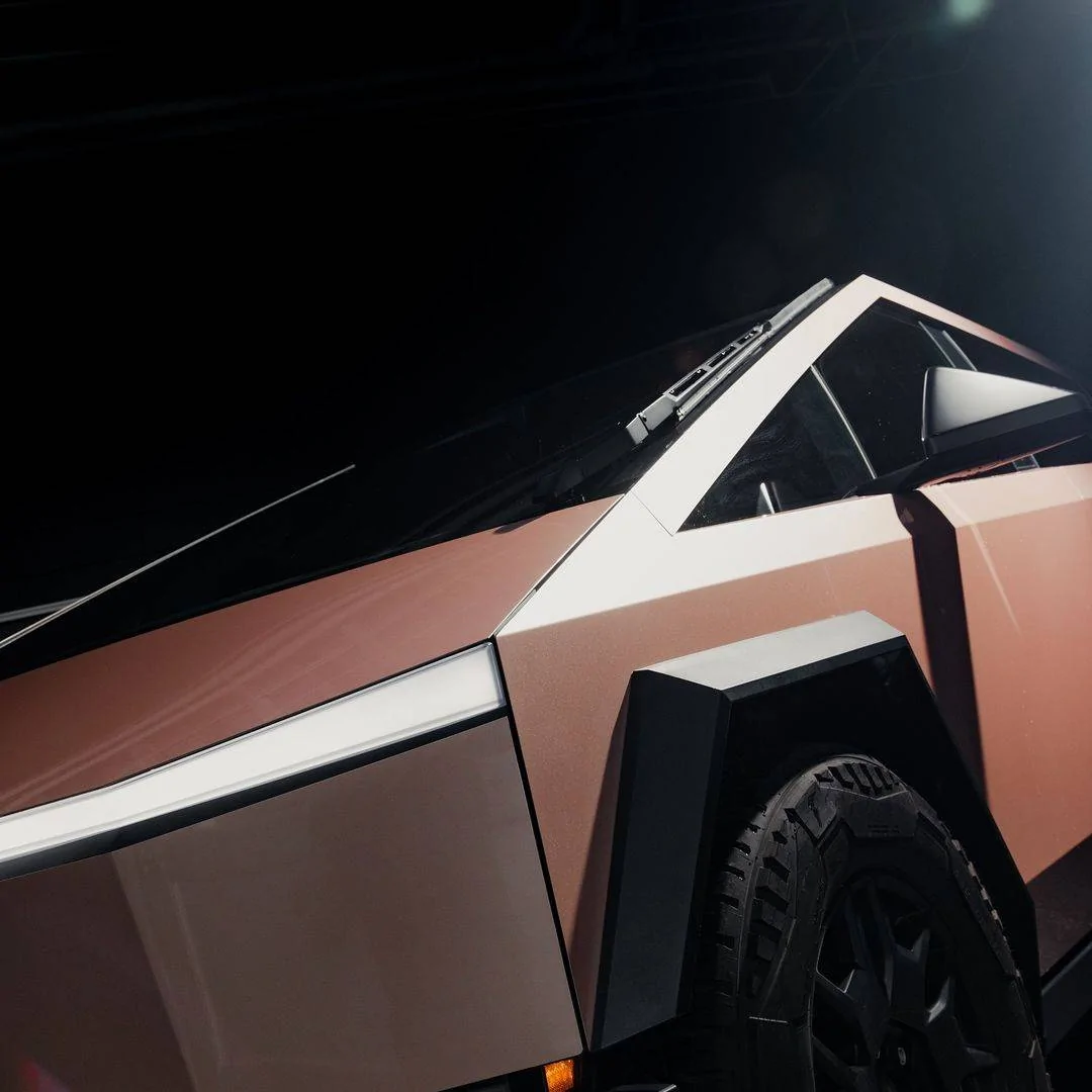 Tesla Cybertruck (PURE PPF) Metallic Moscato Cybertruck wrapped by Advance Industries 448919254_454859123953327_4124250725746425044_n