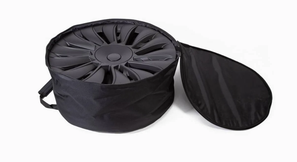 Tesla Cybertruck Cyber Wheel Covers pick-up delivery emails going out to owners now IMG_0244