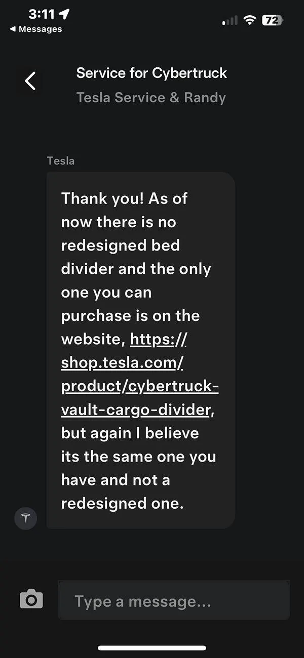Tesla Cybertruck OEM Vault Cargo Divider now revised & fixed by Tesla! IMG_6284