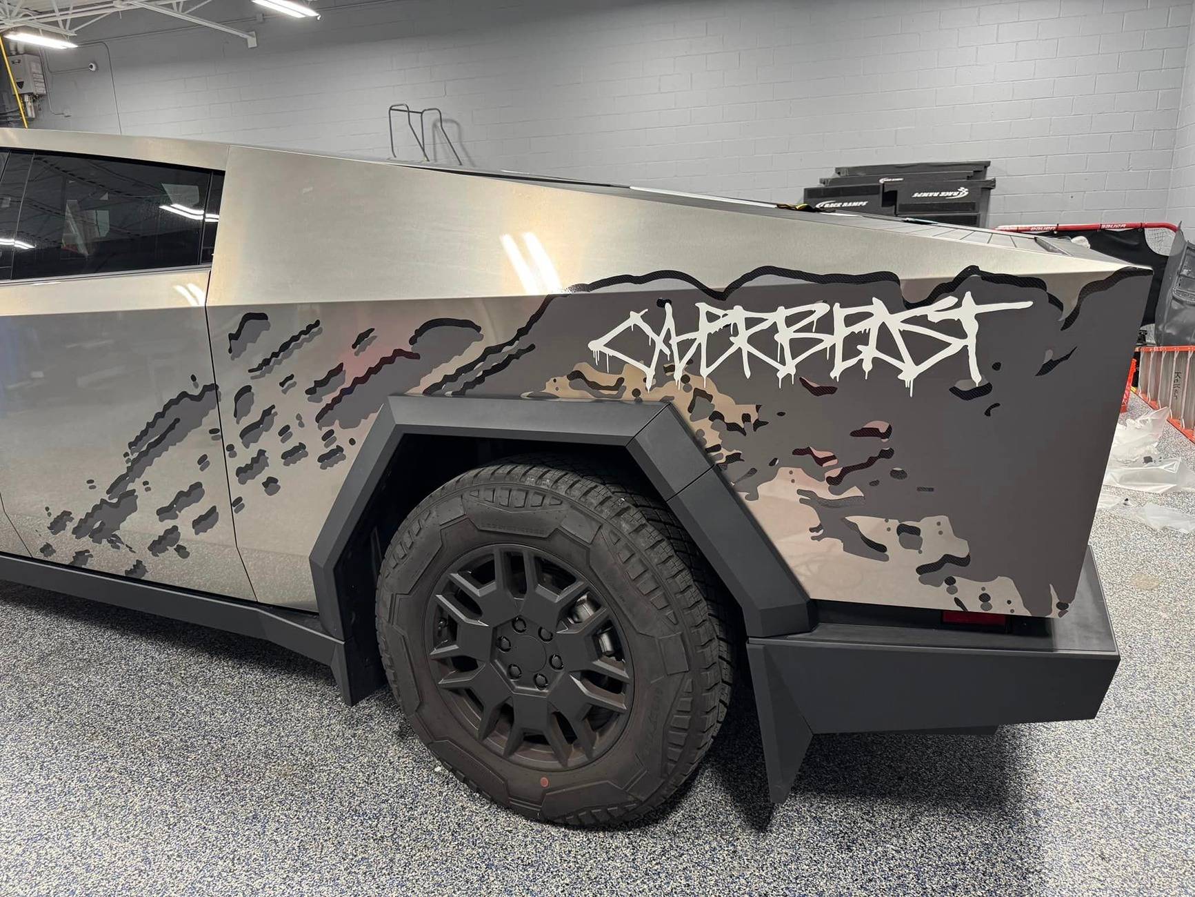 Tesla Cybertruck Custom Cyberbeast Wrap Design Cyberbeast custom wrap design 2