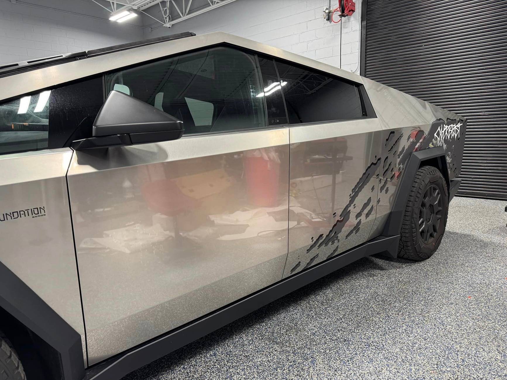 Tesla Cybertruck Custom Cyberbeast Wrap Design Cyberbeast custom wrap design 1