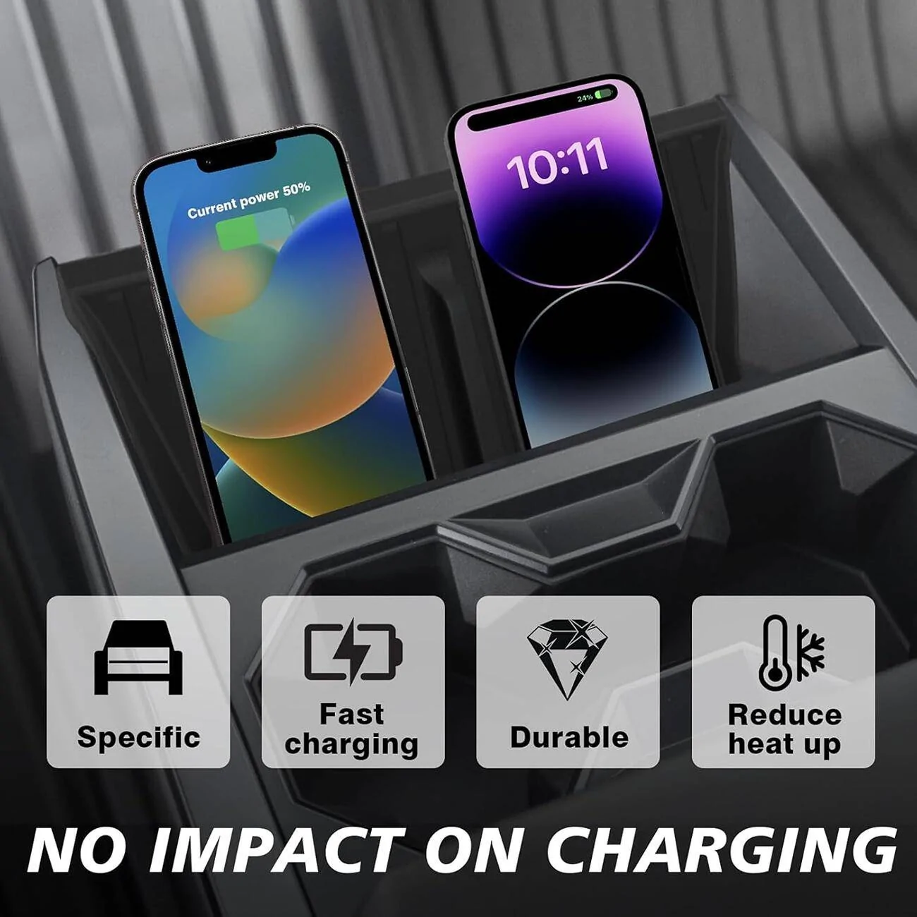 Tesla Cybertruck Limited Time: 3-Day Discount on Cup Holder Insert + Charge Pad Mat Bundle from BestEvMod! 1729306725606-yo