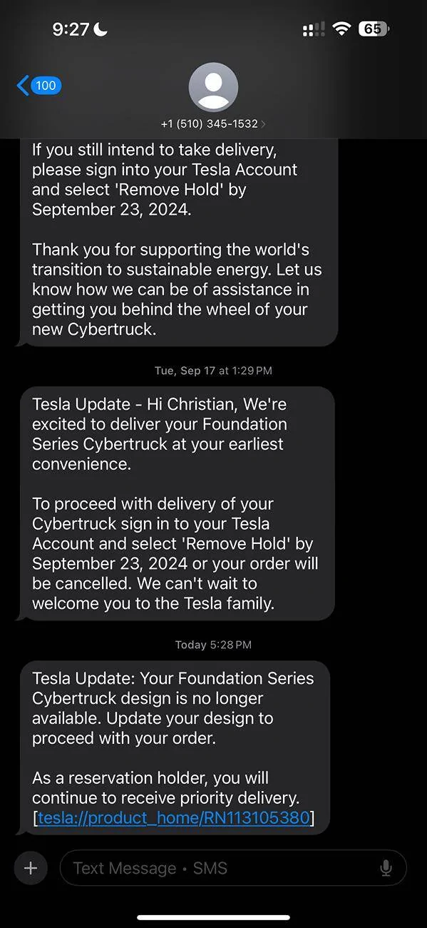 Tesla Cybertruck Non-Foundation /AWD Cybertrucks available for anyone; October Delivery. Priority for existing reservation holders IMG_6729