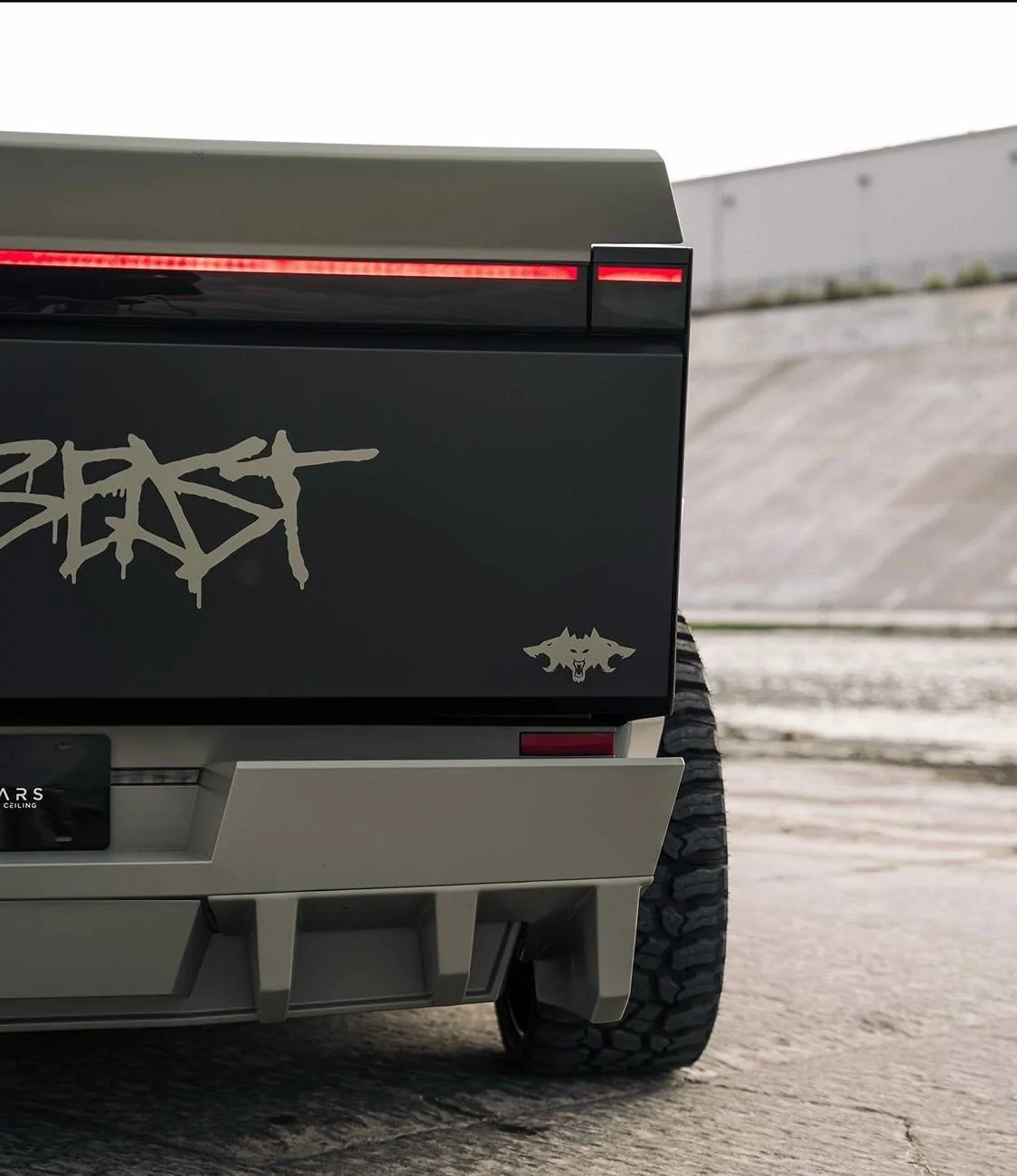 Tesla Cybertruck FIRST INSANE Wide Body Cybertruck Kit INSTALLED IMG_8576
