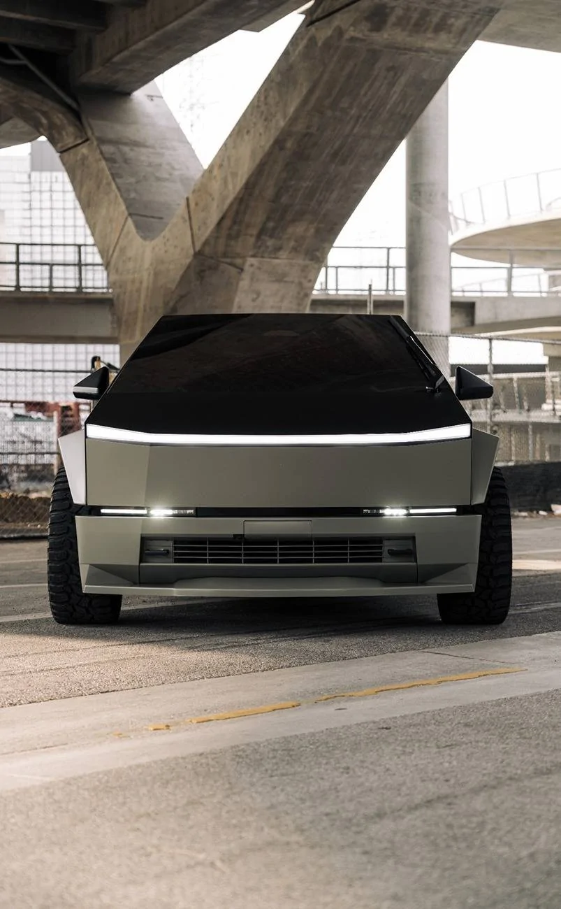 Tesla Cybertruck FIRST INSANE Wide Body Cybertruck Kit INSTALLED IMG_8566