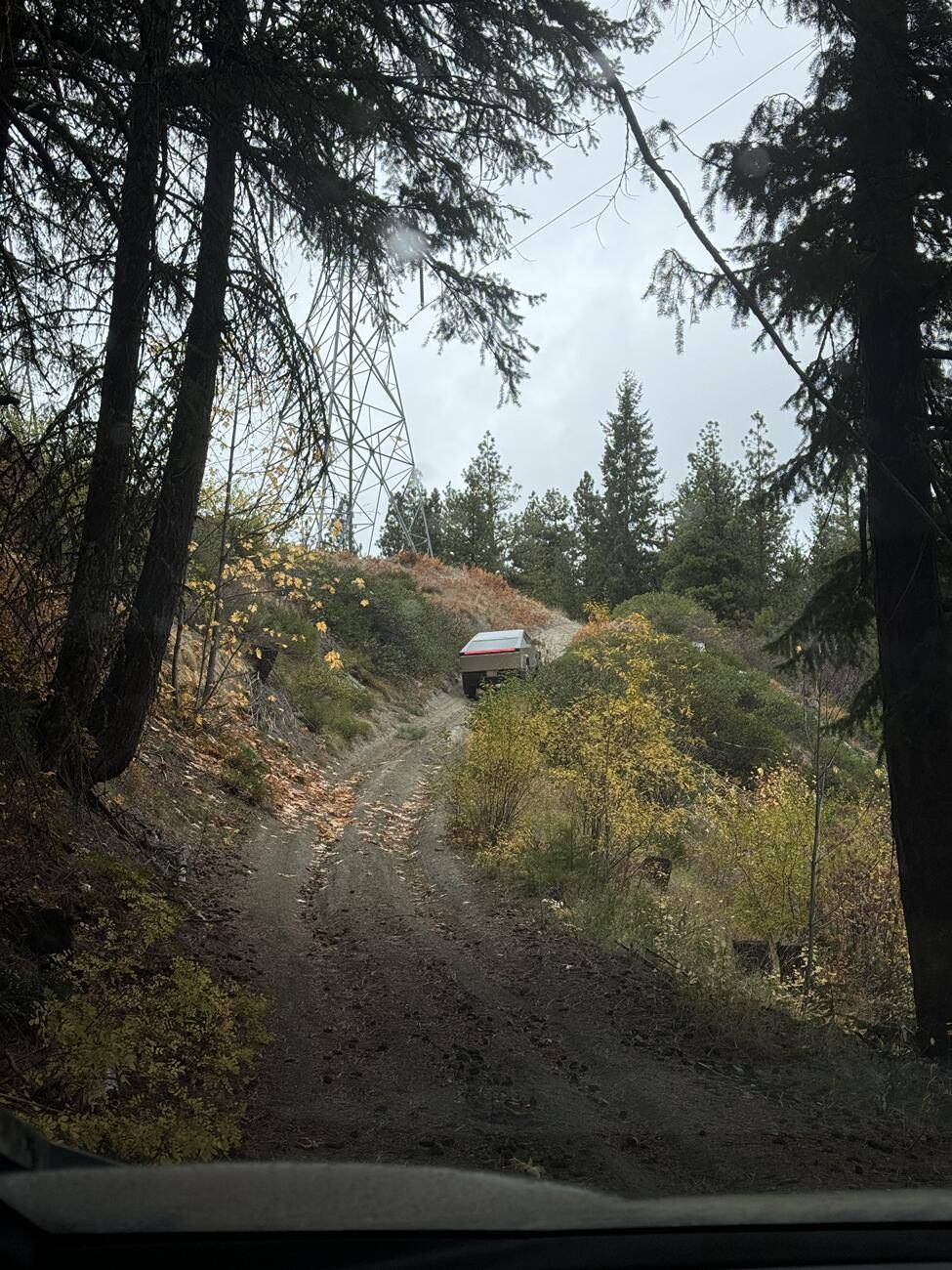 Tesla Cybertruck Show off your Cybertruck in fall colors hill-climb