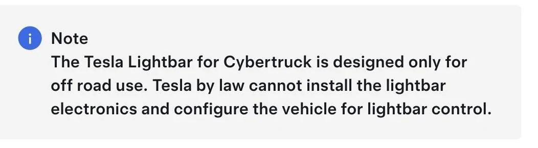 Tesla Cybertruck Offroad Light Bar Installed by Service Center! Menu first look: Ditch Lights & Flood Flights functions SmartSelect_20241019_192504_Firefox