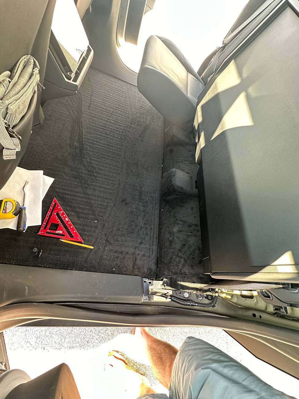 Tesla Cybertruck Aftermarket subwoofer, ported box, and custom 120V amp install in Cybertruck B502284A-1771-4B23-8993-85E466CFBFA5IMG_6681