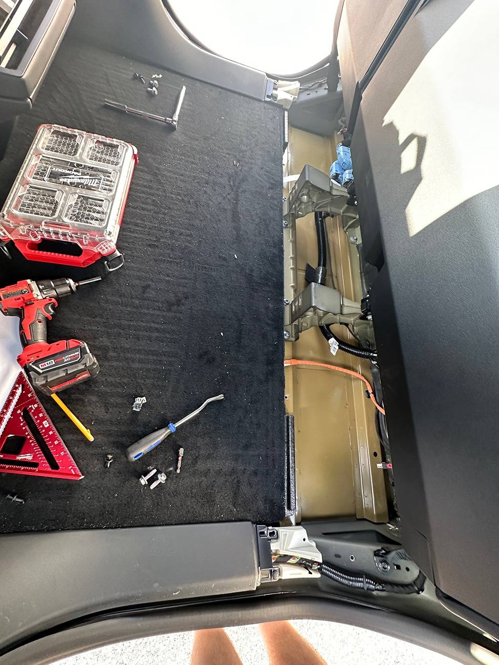 Tesla Cybertruck Aftermarket subwoofer, ported box, and custom 120V amp install in Cybertruck 67D85D2B-ADB5-497F-825A-EF1A09C57852IMG_6682