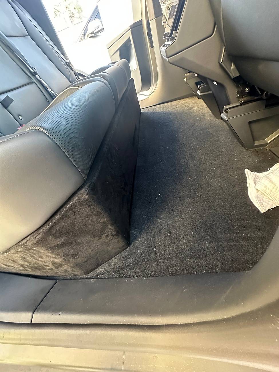 Tesla Cybertruck Aftermarket subwoofer, ported box, and custom 120V amp install in Cybertruck 7C65331D-ED79-432A-8DA2-4E3D972DB1B9IMG_6849