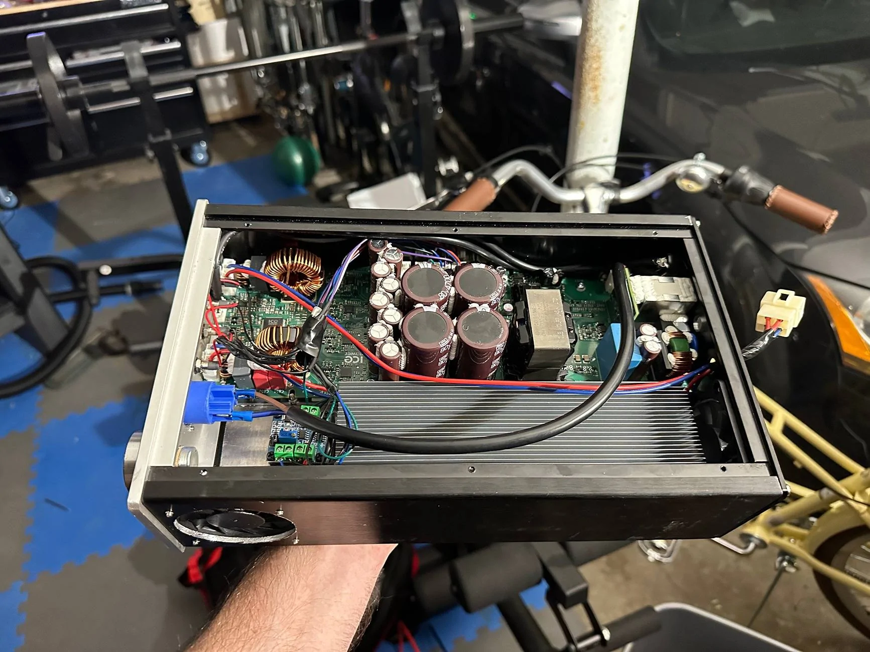Tesla Cybertruck Aftermarket subwoofer, ported box, and custom 120V amp install in Cybertruck D599CBEE-1863-4E59-994D-D339CC2C0530IMG_7021