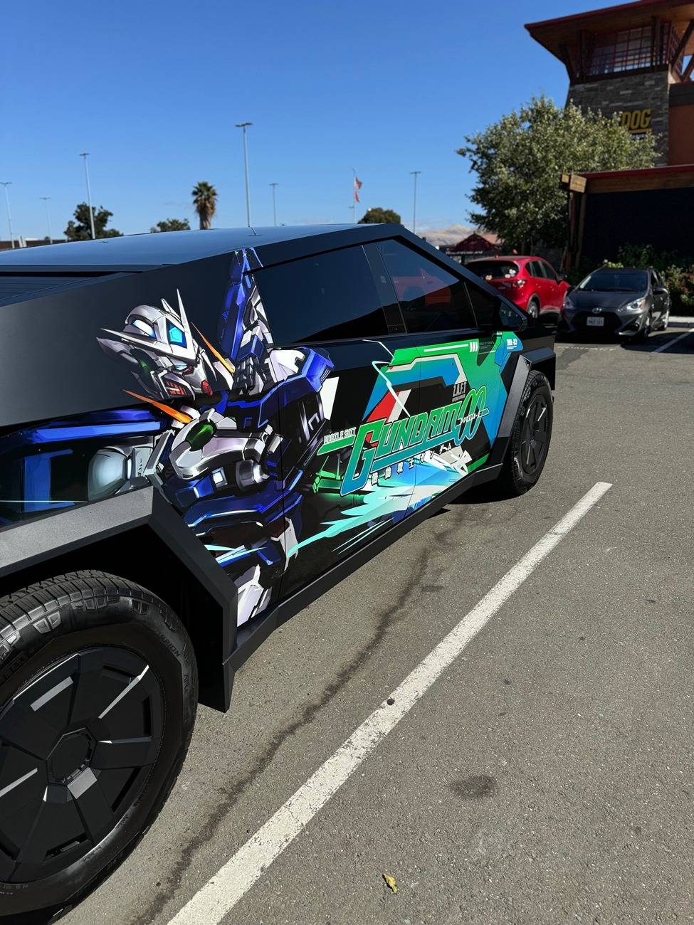 Tesla Cybertruck CUSTOM GRAPHICS / DESIGN / THEME Vinyl Wrap & PPF Cybertruck -- Photos & Videos cybertruck 00 side rear view
