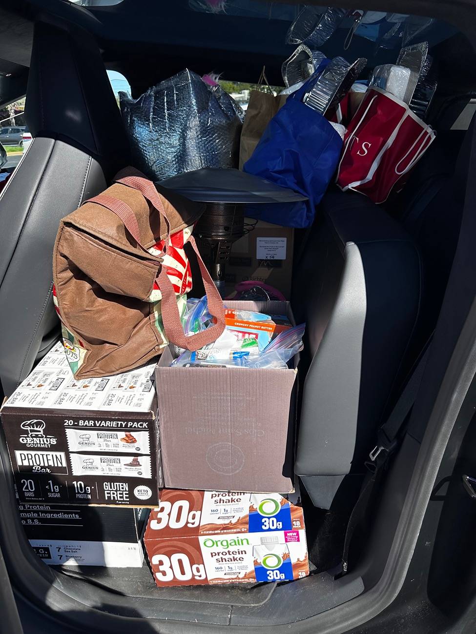 Tesla Cybertruck Show me your grocery run setup IMG_3465