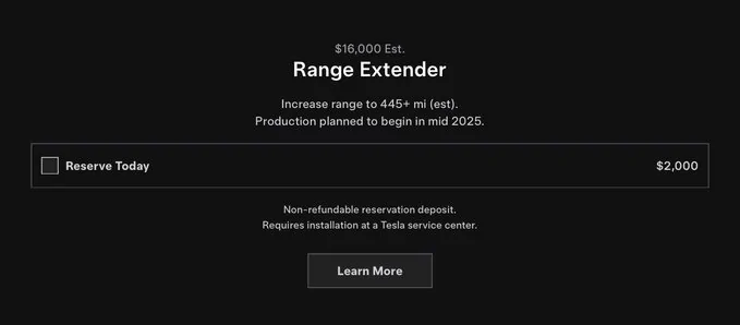 Tesla Cybertruck Range Extender now costs $2000 to reserve for Non Foundation Series Cybertruck GaV4u-sW8AA4Jt6