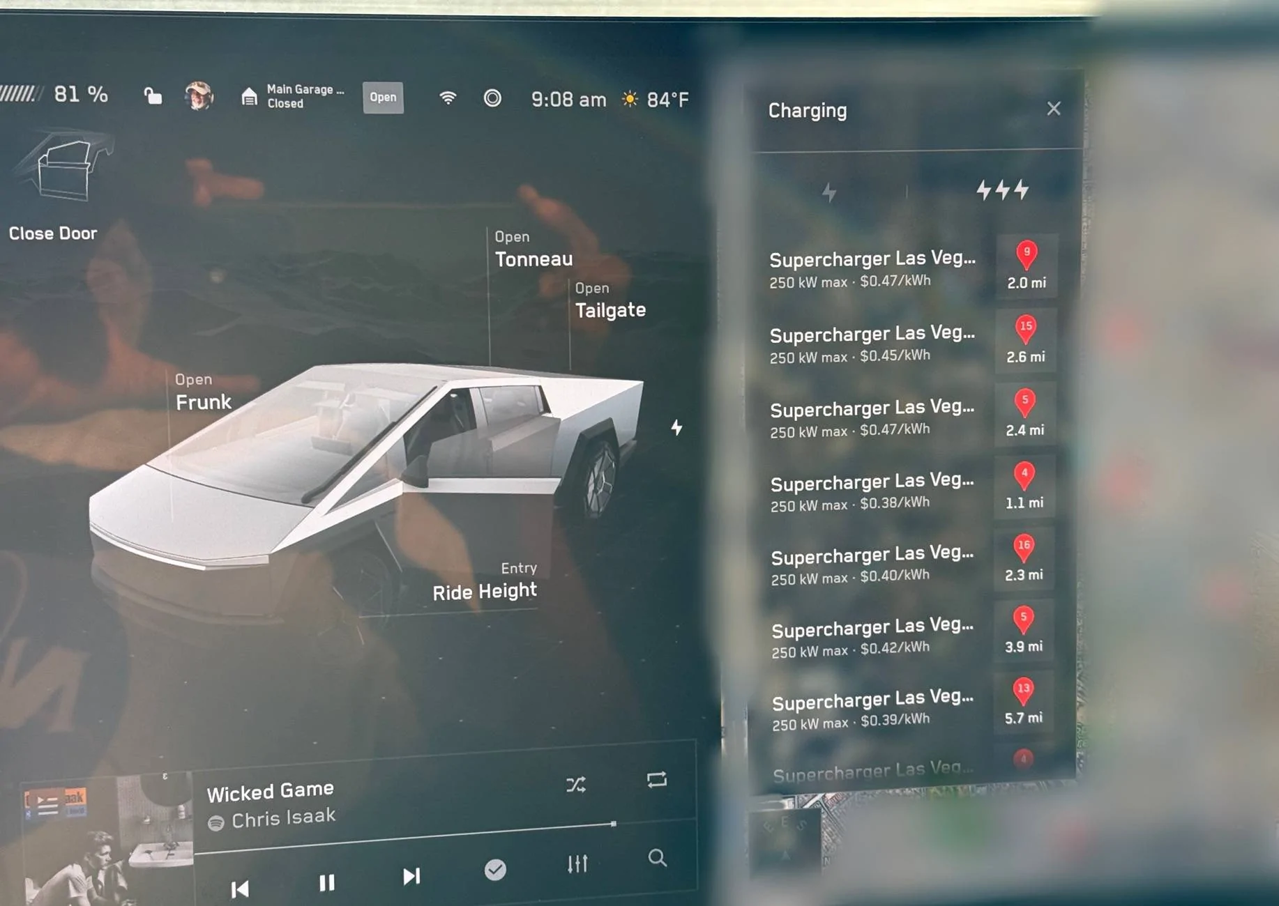 Tesla Cybertruck Navigate to supercharger not showing full address IMG_1488