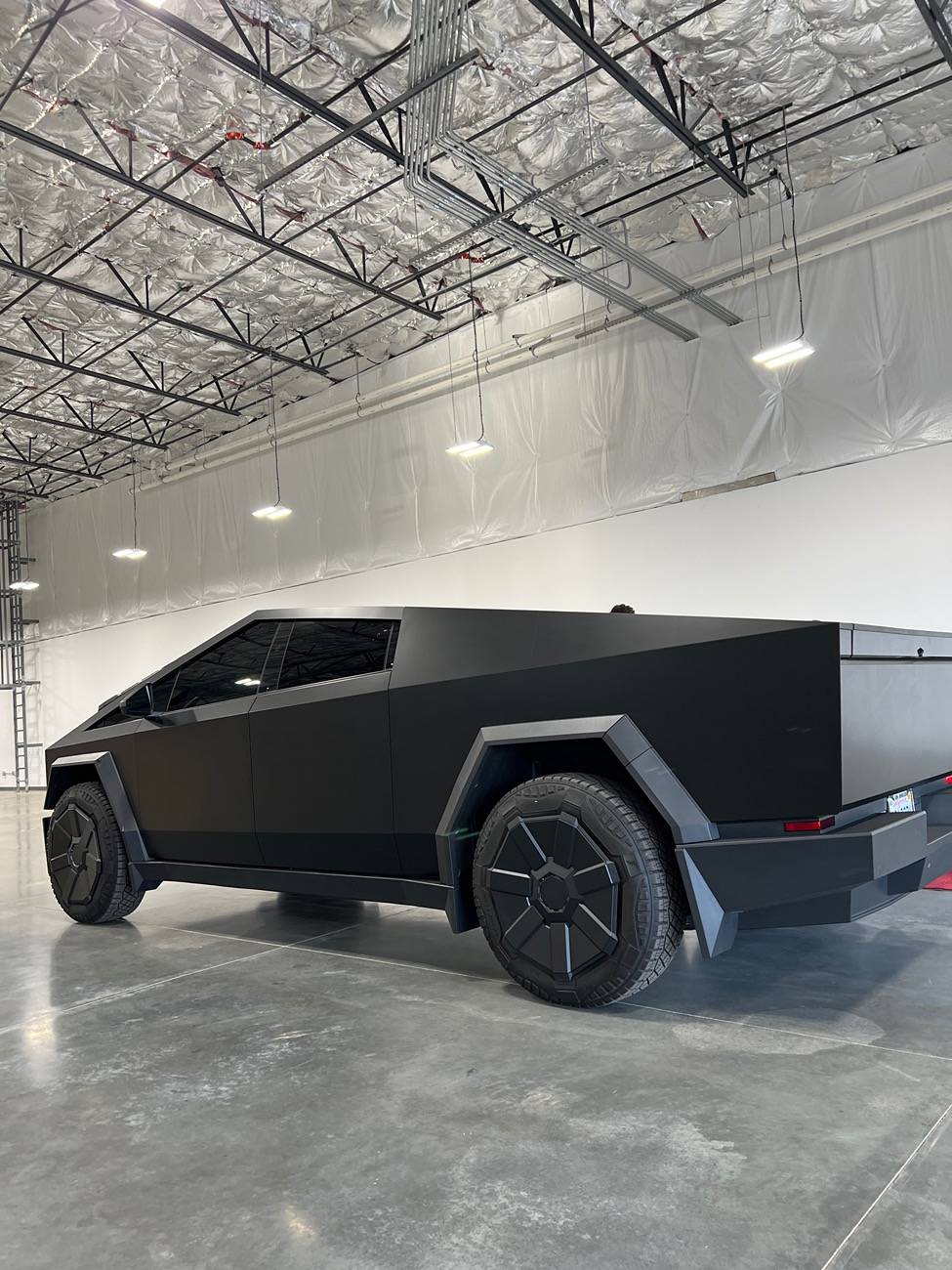 Tesla Cybertruck Cyber Wheel Covers pick-up delivery emails going out to owners now IMG_8504