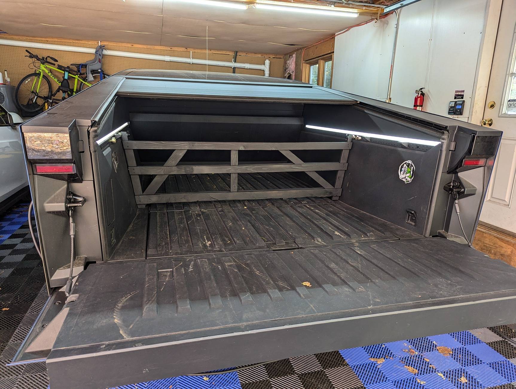 Tesla Cybertruck DIY vault cargo divider (homemade from wood) PXL_20241021_164706013