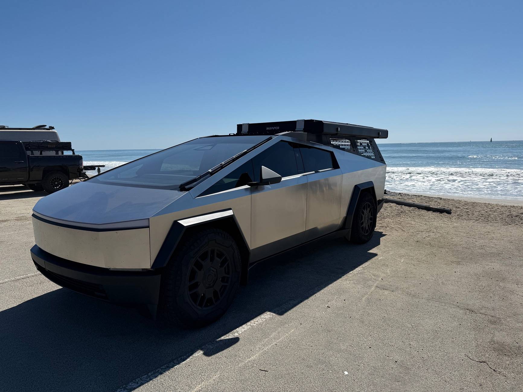 Tesla Cybertruck Review - CYBERTRUCKco Molle Rack and full comparison tempImageI1Wakt