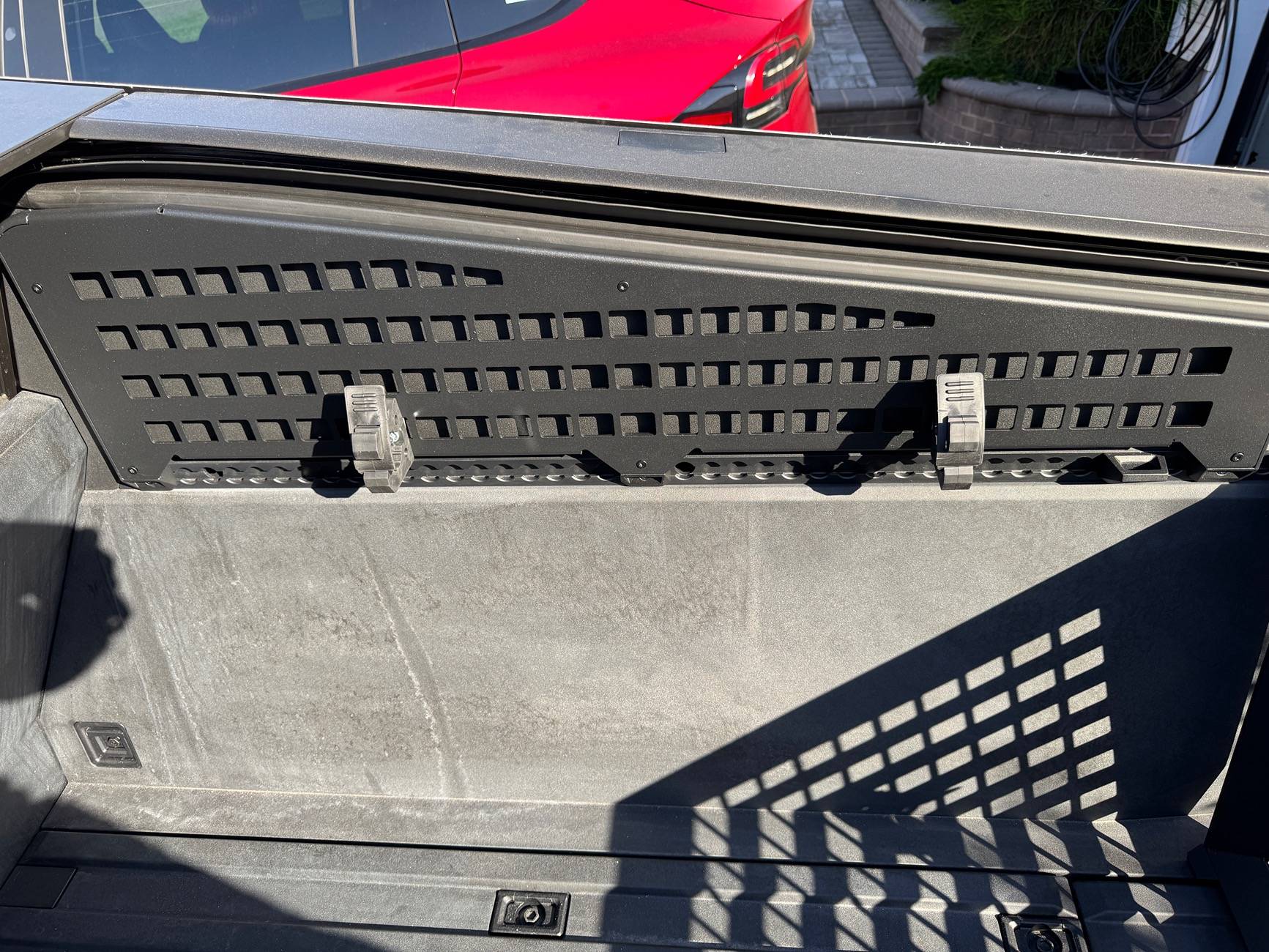 Tesla Cybertruck Foronetry | Truck Bed L-Track Molle Panels Available Now! IMG_4712