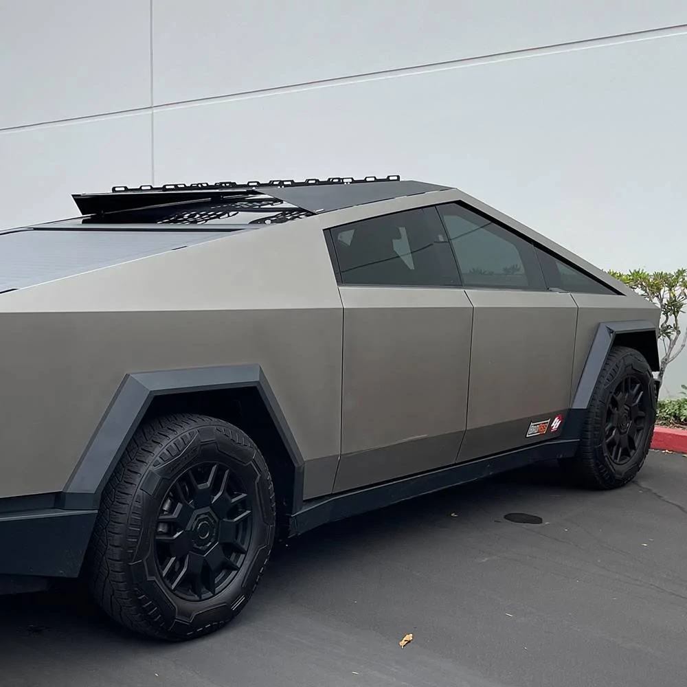 Tesla Cybertruck New CYBERTRUCKco Sport Rack - In Stock Now! tesla cybertruck sport roof rack from cybertruckco-14